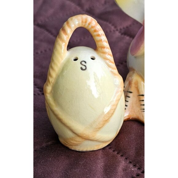 Vtg Anthropomorphic 3 Piece Duck w Eggs Salt and Pepper Shakers Japan - Picture 7 of 9